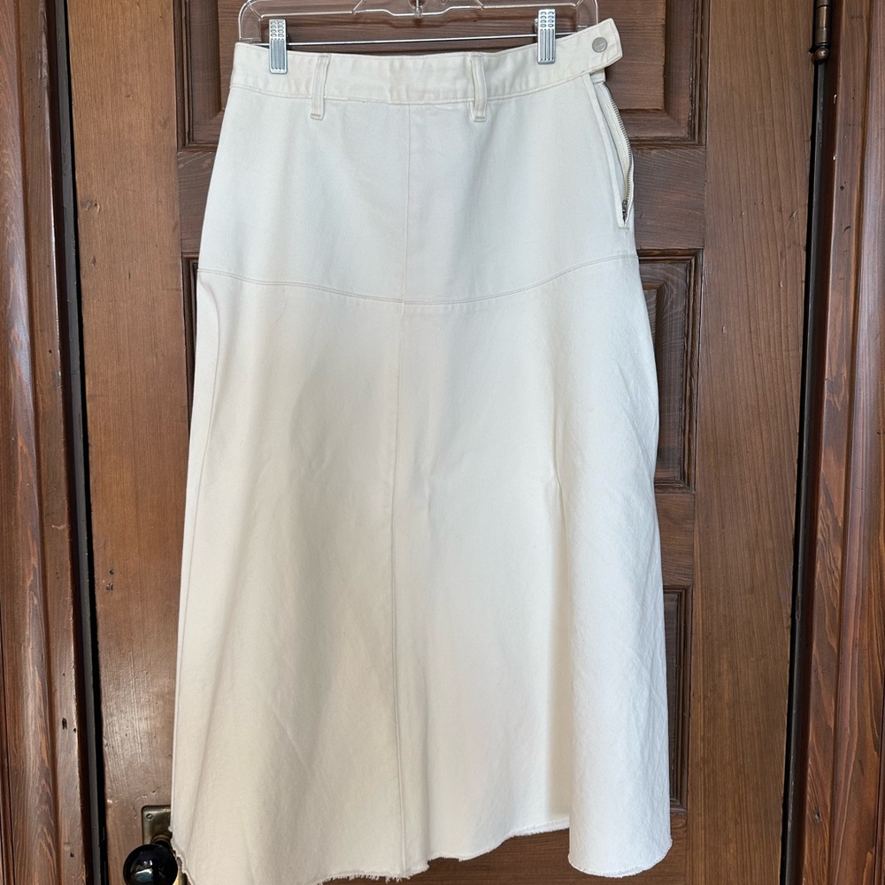 Raw Hem CLOSED Italian Denim Skirt